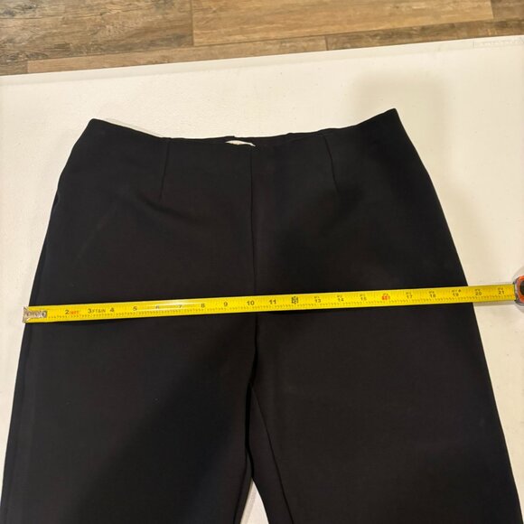 🖤 Coldwater Creek Classic Fit Black Pullup Slacks Flared Legs Pants - Picture 4 of 8